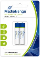 Купити акумулятор / батарейка MediaRange 2xAAA 1000 mAh  за ціною від 149 грн.