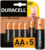 Купить аккумулятор / батарейка Duracell 5xAA MN1500  по цене от 156 грн.