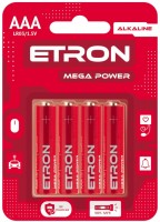 Купити акумулятор / батарейка Etron Mega Power 4xAAA  за ціною від 56 грн.