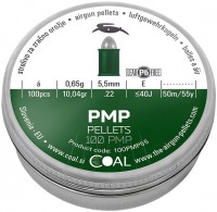 Купити кулі й патрони Coal PMP 5.5 mm 0.65 g 100 pcs  за ціною від 317 грн.