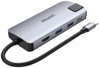 Купити кардридер / USB-хаб Unitek uHUB P5+ 5-in-1 USB-C Ethernet Hub with HDMI and 100W Power Delivery за ціною від 3780 грн.