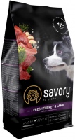 Купити корм для собак Savory Medium Breed Rich in Fresh Turkey /Lamb 1 kg  за ціною від 299 грн.