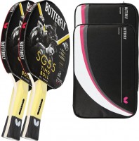 Купить ракетка для настольного тенниса Butterfly Timo Boll SG55 2 pcs + Drive Case II 2 pcs  по цене от 1552 грн.