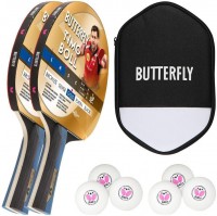 Купить ракетка для настольного тенниса Butterfly Timo Boll Gold 85021 2 pcs + case + R40+ balls 6 pcs  по цене от 1547 грн.