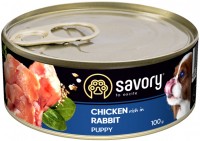Купить корм для собак Savory Puppy All Breeds Chicken Rich in Rabbit Pate 100 g  по цене от 42 грн.