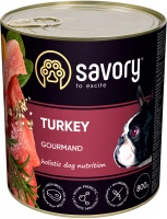 Купить корм для собак Savory Gourmand Turkey Pate 800 g  по цене от 193 грн.