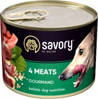Купить корм для собак Savory Gourmand 4 Meats Pate 200 g  по цене от 74 грн.