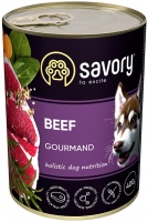 Купить корм для собак Savory Gourmand Beef Pate 400 g  по цене от 99 грн.