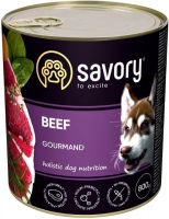Купить корм для собак Savory Gourmand Beef Pate 800 g  по цене от 193 грн.