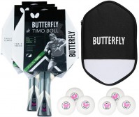 Купить ракетка для настольного тенниса Butterfly Timo Boll Vision 1000 2 pcs + case + R40+ balls 6 pcs  по цене от 2031 грн.