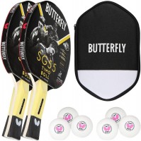 Купить ракетка для настольного тенниса Butterfly Timo Boll SG55 2 pcs + case + R40+ balls 6 pcs  по цене от 2633 грн.