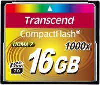 Купити карта пам'яті Transcend CompactFlash 1000x (16Gb) за ціною від 1735 грн.