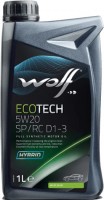 Купить моторное масло WOLF Ecotech 5W-20 SP/RC D1-3 1L  по цене от 484 грн.