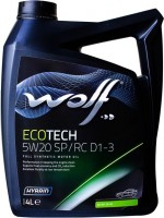 Купити моторне мастило WOLF Ecotech 5W-20 SP/RC D1-3 4L  за ціною від 1106 грн.