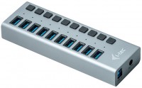 Купити кардридер / USB-хаб i-Tec USB 3.0 Charging HUB 10 port + Power Adapter 48 W за ціною від 1927 грн.