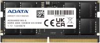 Купити оперативна пам'ять A-Data SO-DIMM DDR5 1x16Gb (AD5S480016G-S) за ціною від 2929 грн.