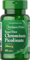 Купить спалювач жиру Puritans Pride Chromium Picolinate 200 mcg 100 tab: цена от 160 грн.