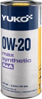 Купити моторне мастило YUKO Max Synthetic 0W-20 1L  за ціною від 327 грн.