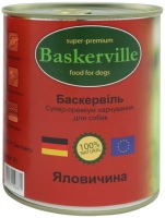Купити корм для собак Baskerville Dog Can with Beef 400 g  за ціною від 103 грн.