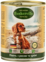 Купити корм для собак Baskerville Dog Can with Cock/Zucchini 400 g  за ціною від 88 грн.