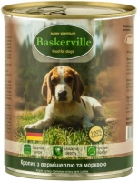 Купити корм для собак Baskerville Dog Can with Rabbit/Noodles 400 g  за ціною від 102 грн.