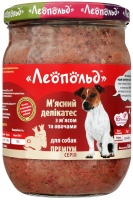 Купить корм для собак Leopold Meat Delicacies with Meat/Vegetables 6 pcs: цена от 319 грн.