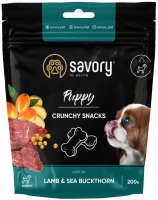 Купить корм для собак Savory Crunchy Snacks Puppy Lamb 200 g  по цене от 140 грн.