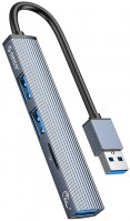 Купить картридер / USB-хаб Orico AH-A12F  по цене от 429 грн.