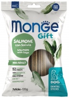 Купить корм для собак Monge Gift Adult Mini Salmon with Sage 120 g  по цене от 198 грн.