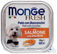 Купить корм для собак Monge Fresh Pate Salmon 100 g  по цене от 45 грн.