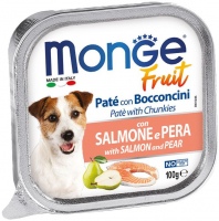 Купить корм для собак Monge Fruit Pate Salmone/Pear 100 g: цена от 68 грн.