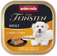 Купити корм для собак Animonda Vom Feinsten Adult Chicken/Liver 150 g  за ціною від 56 грн.