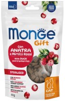 Купити корм для кішок Monge Gift Sterilsed Duck with Cranberries 60 g  за ціною від 89 грн.
