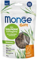 Купити корм для кішок Monge Gift Hairball Salmon with Catnip 60 g  за ціною від 154 грн.