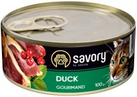 Купити корм для кішок Savory Adult Cat Gourmand Duck Pate 100 g  за ціною від 49 грн.