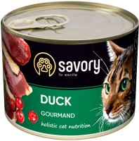 Купити корм для кішок Savory Adult Cat Gourmand Duck Pate 200 g  за ціною від 79 грн.
