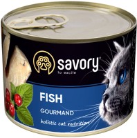 Купити корм для кішок Savory Adult Cat Gourmand Fish Pate 200 g  за ціною від 79 грн.