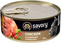 Купити корм для кішок Savory Cat Sterilised Chicken Pate 100 g  за ціною від 42 грн.