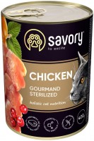Купити корм для кішок Savory Cat Sterilised Chicken Pate 400 g  за ціною від 129 грн.