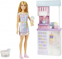 Купити лялька Barbie Ice Cream Shop Playset HCN46  за ціною від 890 грн.