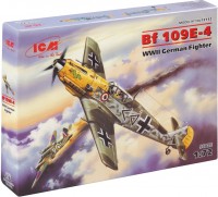 Купить сборная модель ICM Messerschmitt Bf 109E-4 (1:72)  по цене от 409 грн.