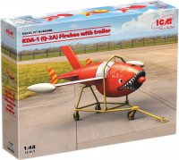 Купить сборная модель ICM KDA-1 (Q-2A) Firebee with Trailer (1:48)  по цене от 547 грн.
