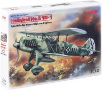 Купить сборная модель ICM Heinkel He 51B-1 (1:72)  по цене от 319 грн.
