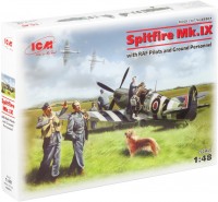 Купить сборная модель ICM Spitfire Mk.IX with RAF Pilots and Ground Personnel (1:48): цена от 625 грн.