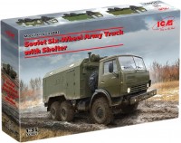 Купити збірна модель ICM Soviet Six-Wheel Army Truck with Shelter (1:35)  за ціною від 1656 грн.