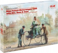 Купити збірна модель ICM Benz Patent-Motorwagen (1886) with Mrs. Benz and Sons (1:24)  за ціною від 1909 грн.