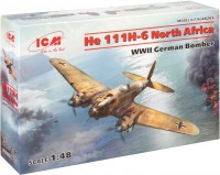 Купить сборная модель ICM He 111H-6 North Africa (1:48)  по цене от 2072 грн.