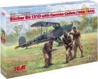 Купить сборная модель ICM Bucker Bu 131D with German Cadets (1939-1945) (1:32)  по цене от 1518 грн.