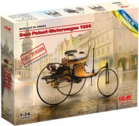 Купити збірна модель ICM Benz Patent-Motorwagen 1886 Easy version (1:24)  за ціною від 686 грн.