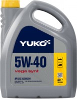 Купити моторне мастило YUKO Vega Synt 5W-40 4L  за ціною від 606 грн.
